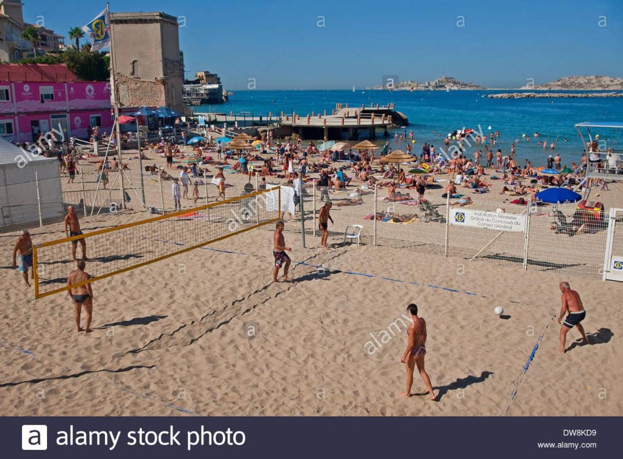 T1 Moderne Plage Des Catalans Marseille Bagian luar foto
