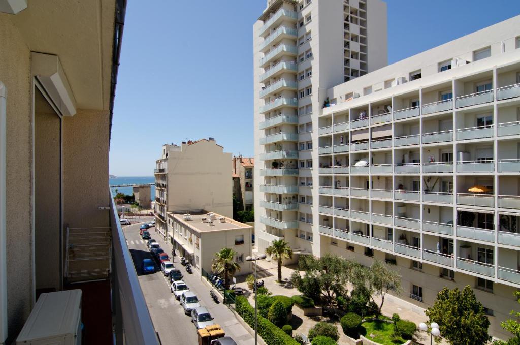 T1 Moderne Plage Des Catalans Marseille Bagian luar foto